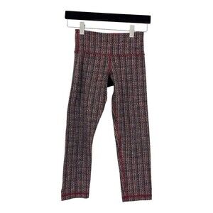 Lululemon Womens Size 2 Wunder Under Crop Ziggy Wee Luon Leggings